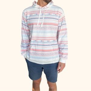 NWT men’s XL Surf a stripe Printed Hoodie